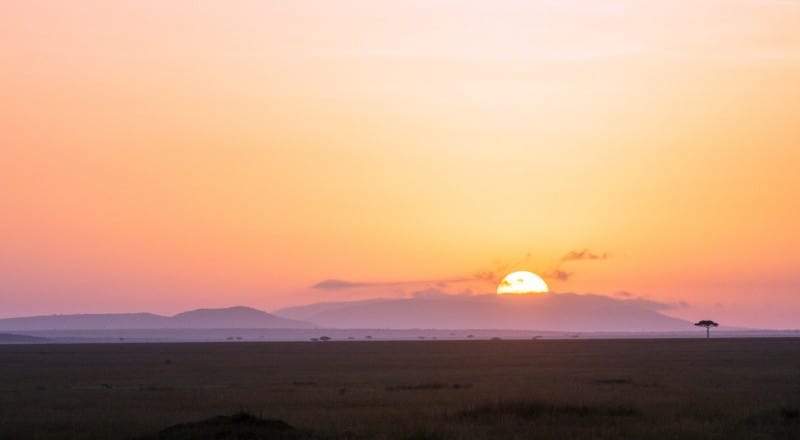 Beyond - African sunrise - It is better to travel well than to arrive