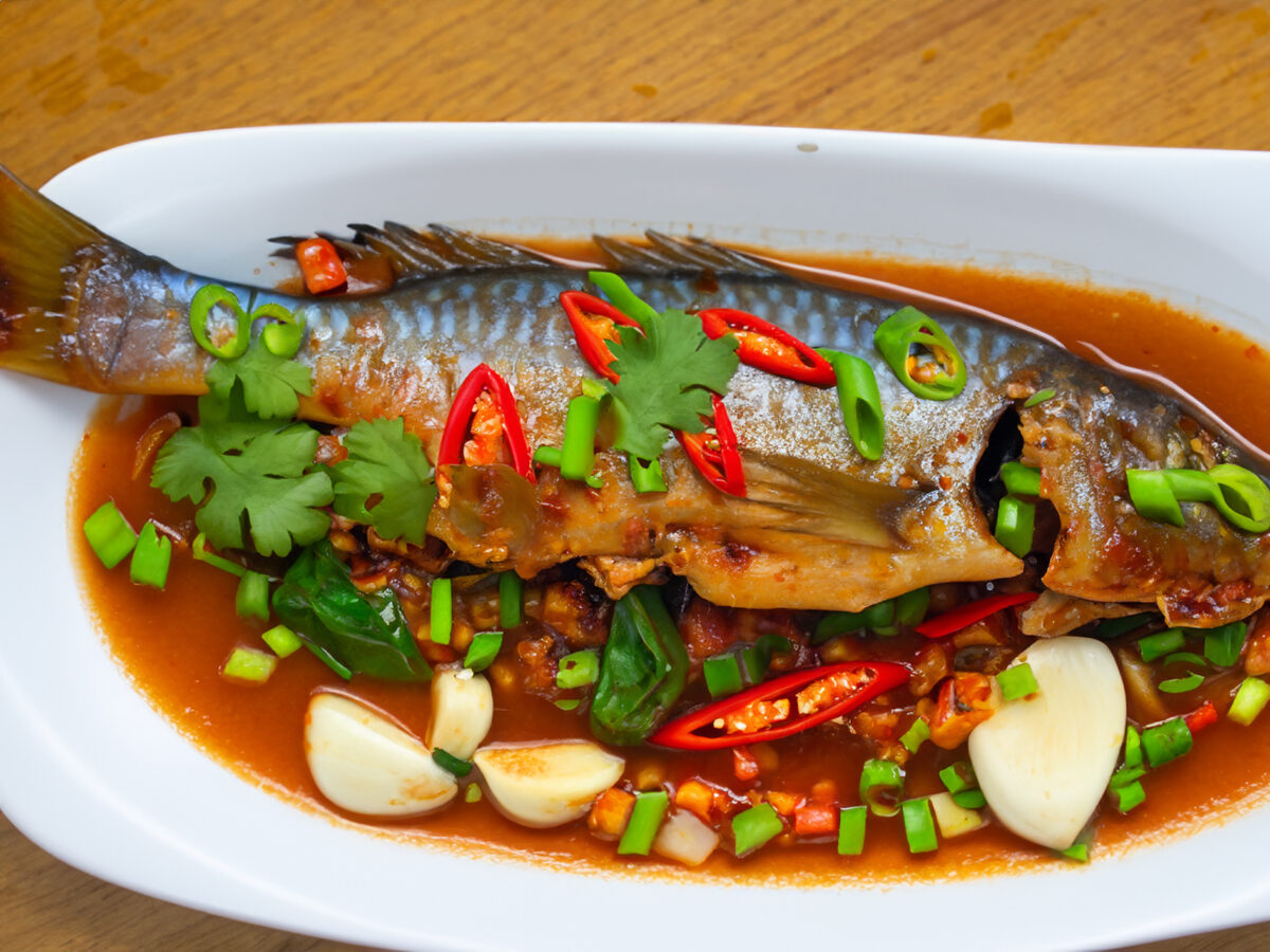 Penang steamed fish