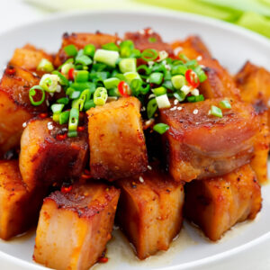 double cooked pork belly