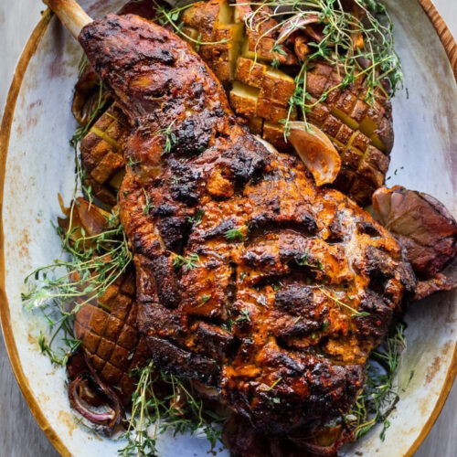 Moroccan-inspired roast leg of lamb - Beyond